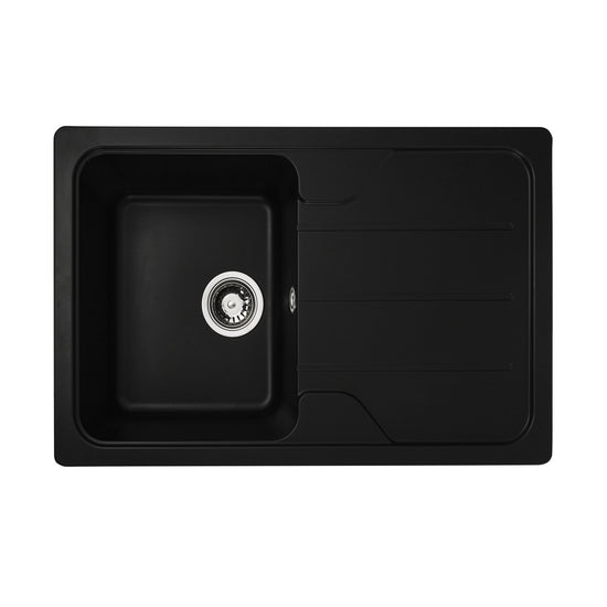 Chiuveta Bucatarie Granit Elefant Premium Verona 7850, 775x495mm, negru - imagine produs