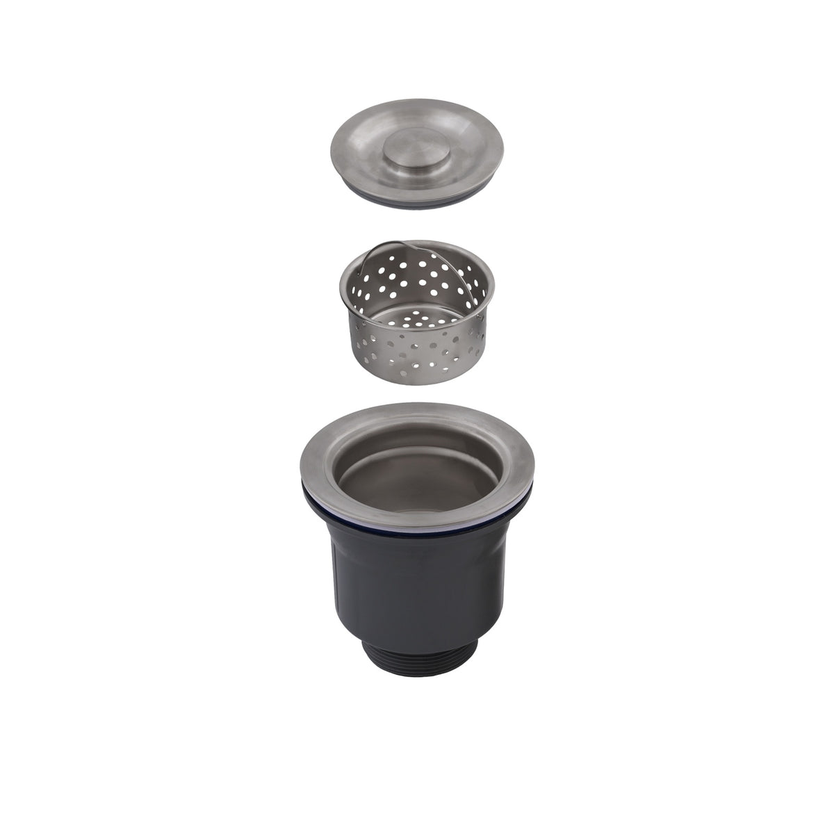 Chiuveta Bucatarie Inox SUS304 Bohm BH6050B, 600x500mm, nano black - detaliu 5