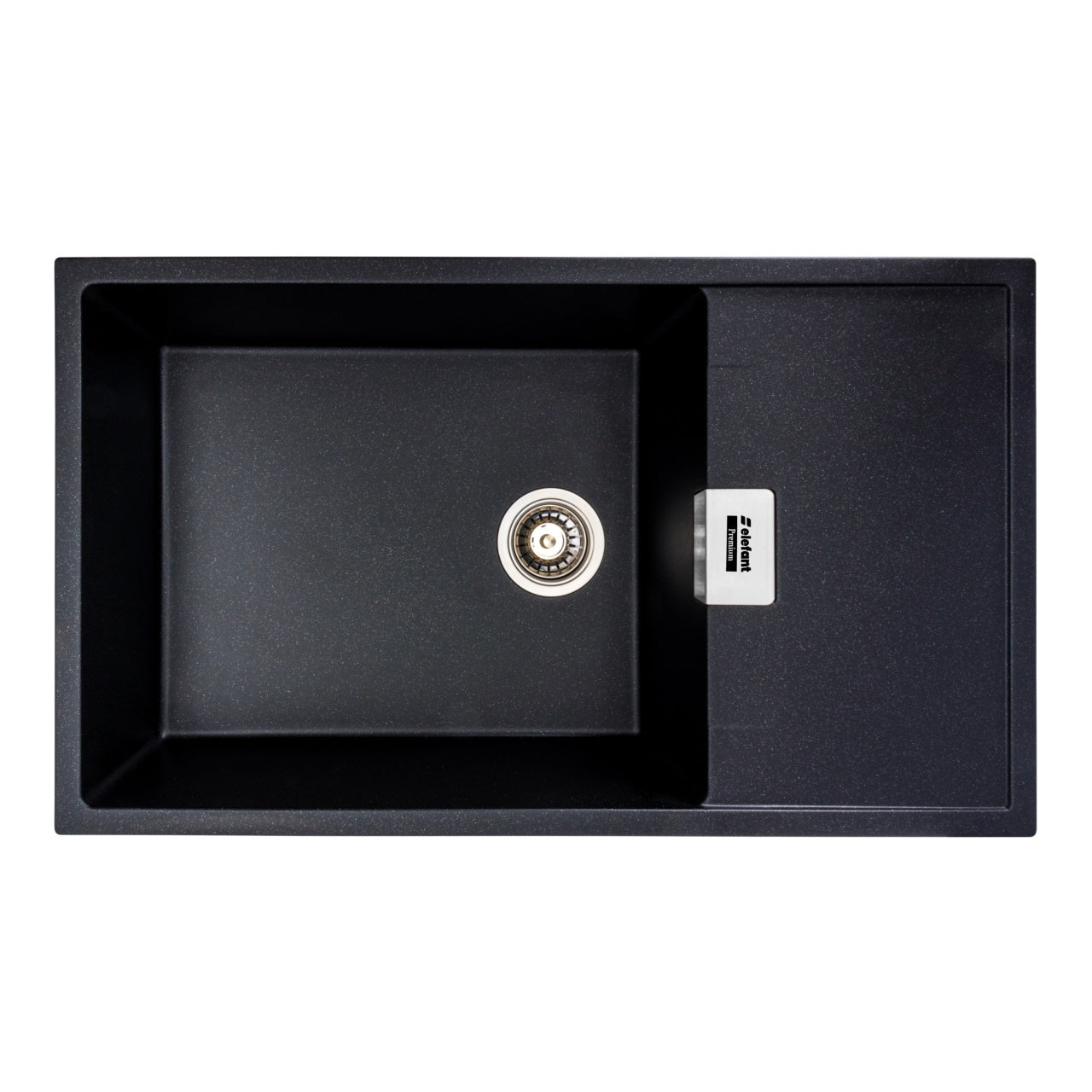 Chiuveta de bucatarie Elefant Premium Diamond Negru metalic, 856x500mm