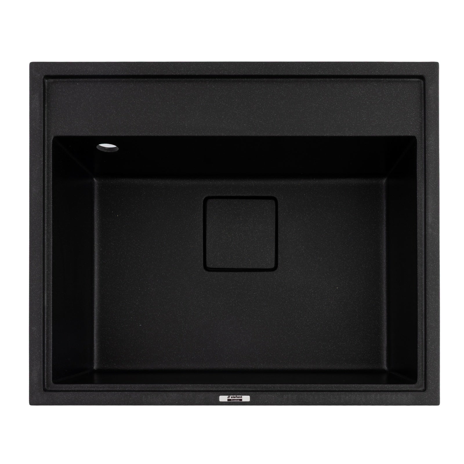 Chiuveta de bucatarie Elefant Premium SHERLIT, Negru metalic 600x500 mm