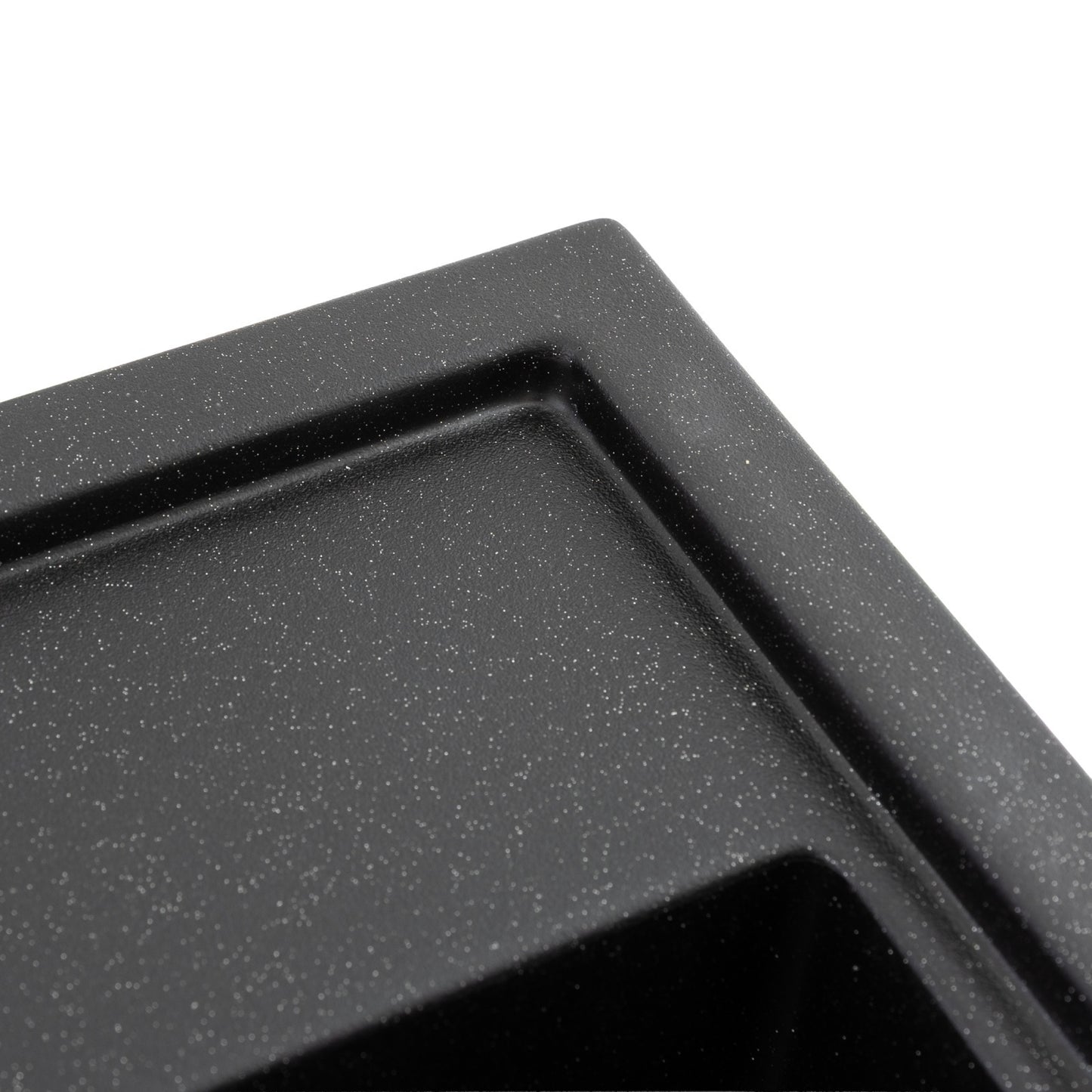 Chiuveta de bucatarie Elefant Premium SHERLIT, Negru metalic 600x500 mm
