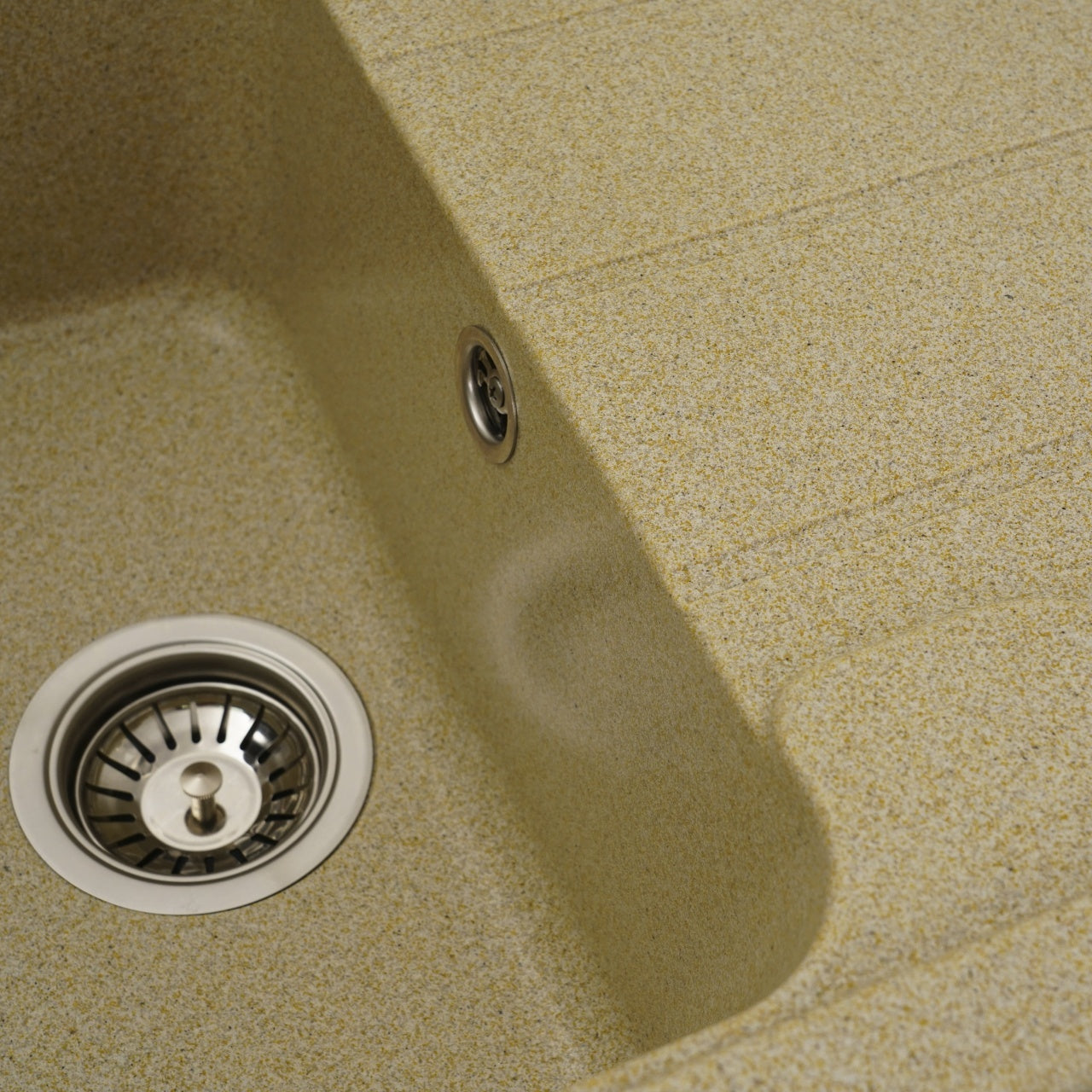 Chiuvetă din compozit de granit pentru bucătărie ELEFANT PREMIUM 7850 VERONA Bej 775 x 495 mm