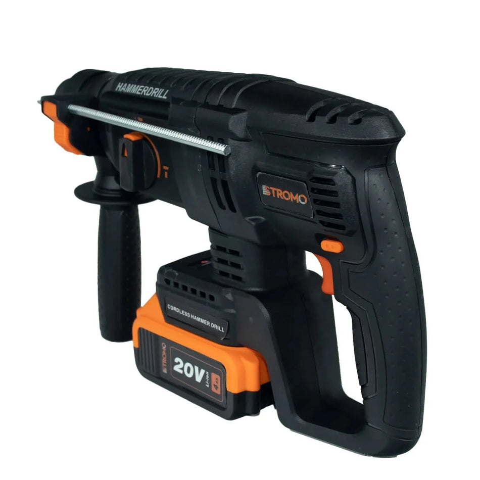Ciocan rotopercutor STROMO AHA20, acumulator 20V 4Ah, motor brushless, 3J, 1400 rpm, 3200 bpm