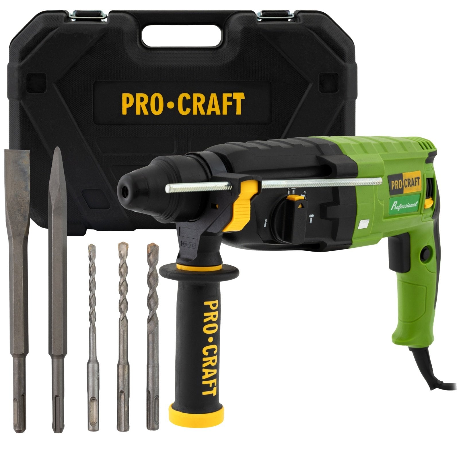 Ciocan rotopercutor Procraft BH-1400, 790W, SDS+, 26 mm, 900 RPM, 3 functii