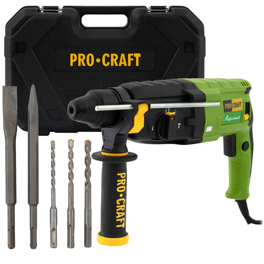 Ciocan rotopercutor Procraft BH-1400, 790W, SDS+, 26 mm, 900 RPM, 3 functii