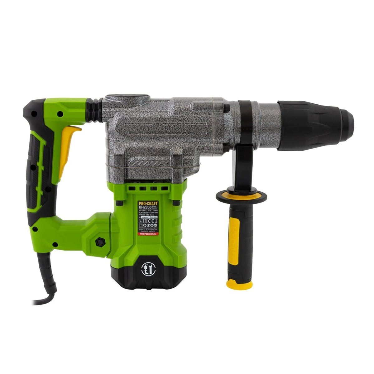 Ciocan rotopercutor Procraft BH2350, 1600W, 9J, 3850 bpm, SDS MAX, 550 rpm