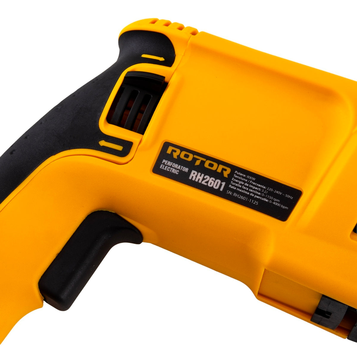 Ciocan Rotopercutor ROTOR RH2601, 800W, 3.2J, cu perii