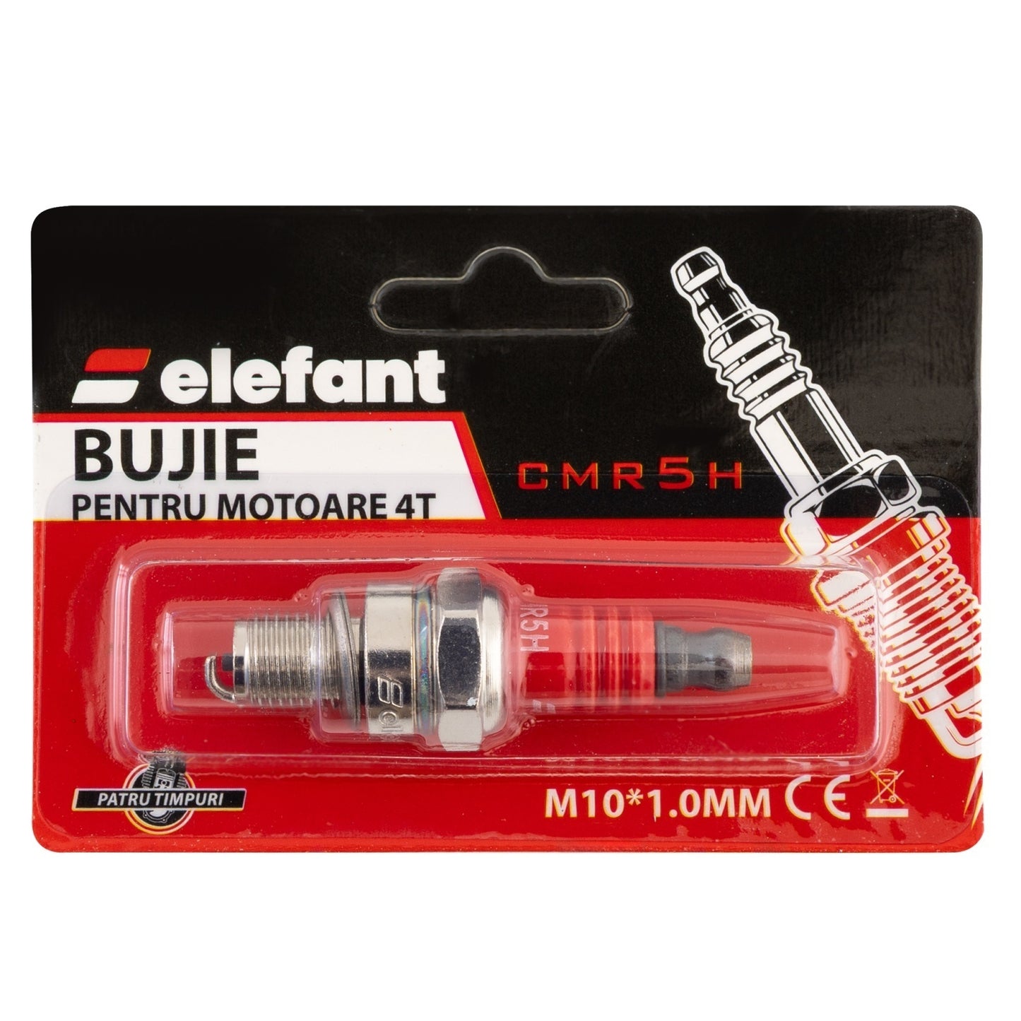 CMR5H Bujie pentru motoare 4T, M10*1MM, Elefant