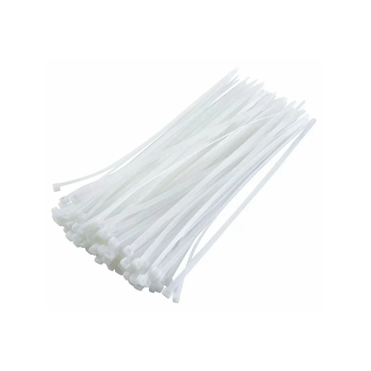 Colier plastic alb 3x150, 100 bucăți FLOW