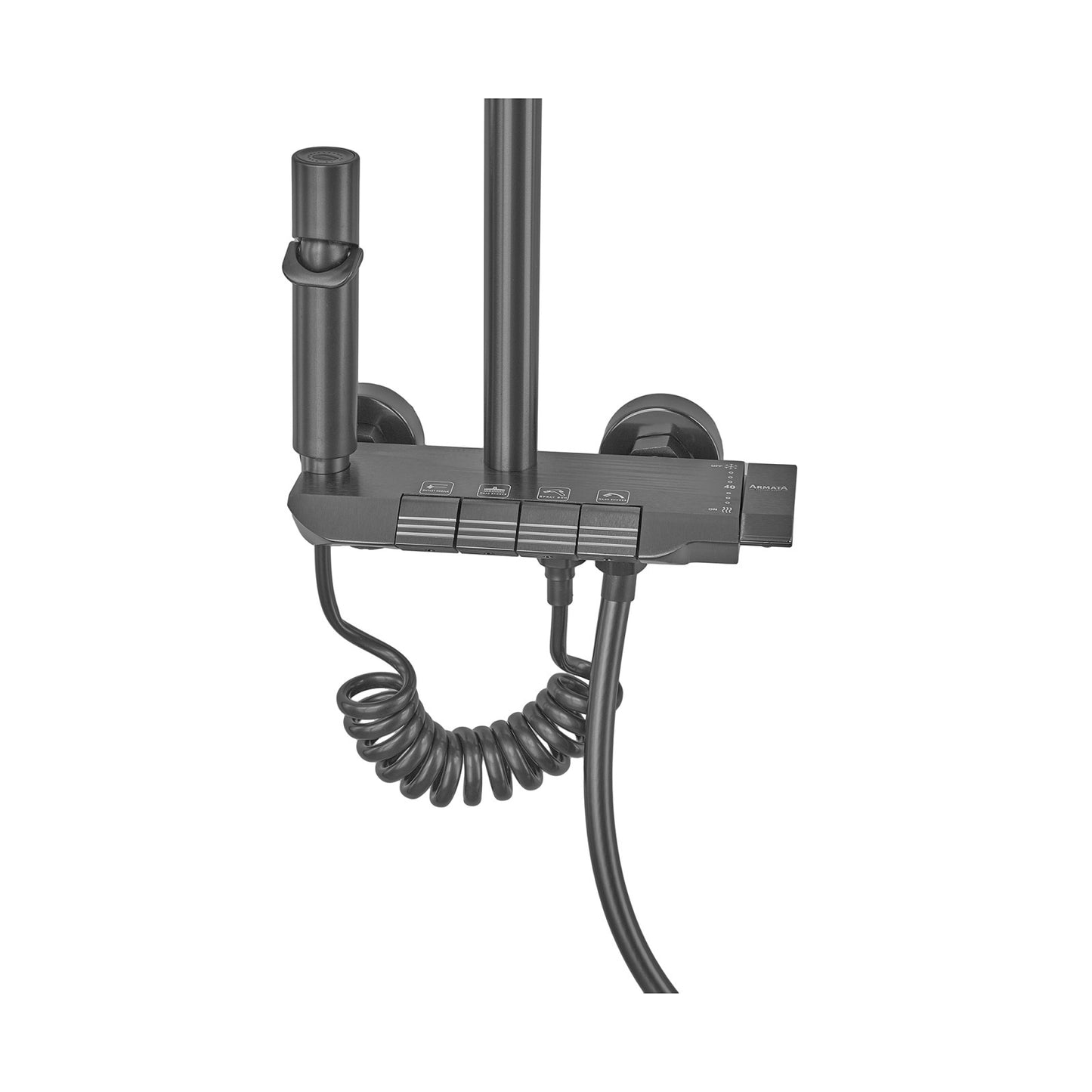Coloana dus BCS-009-J, aluminiu, butoane 4 in 1