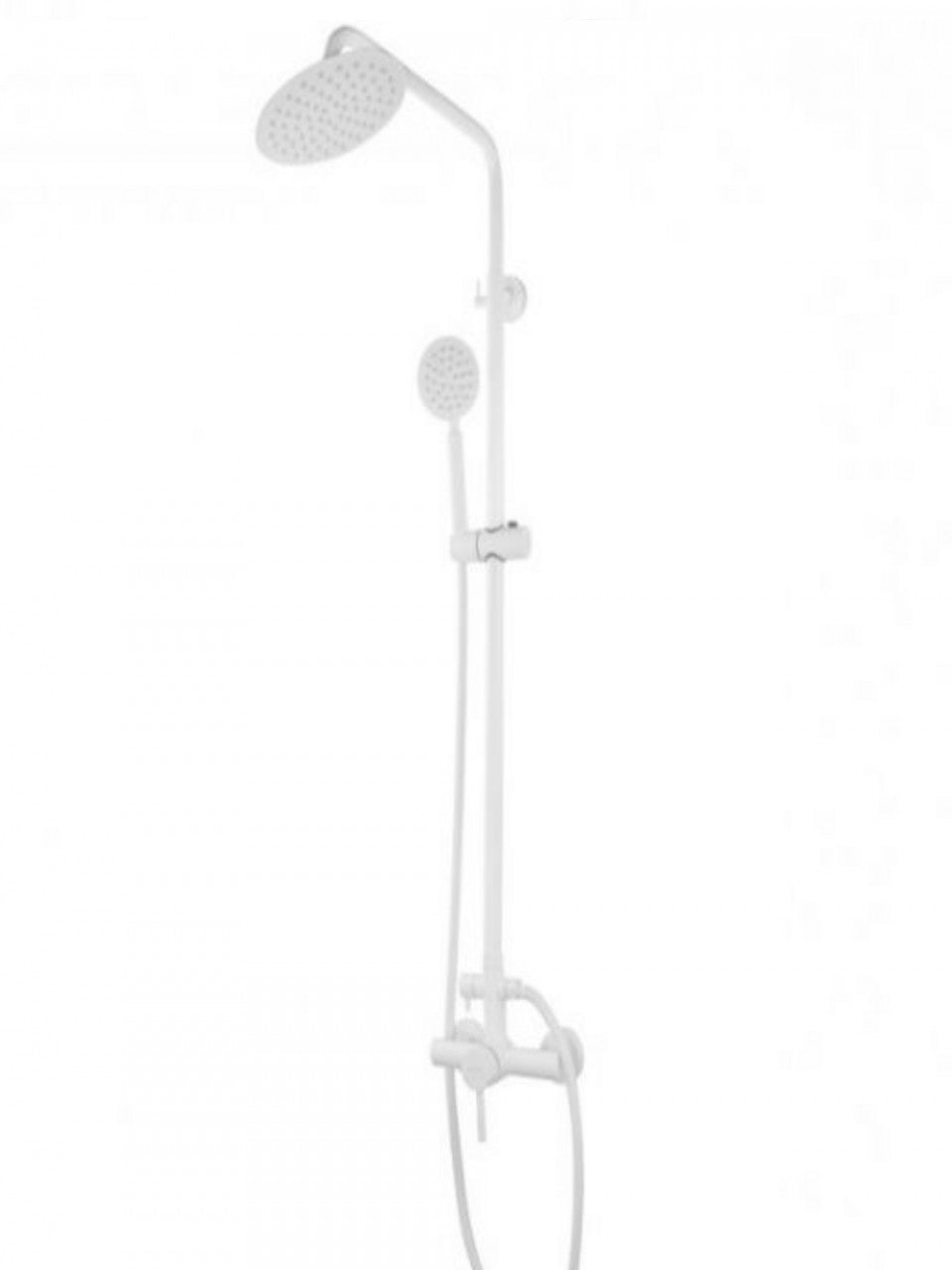 Coloana Dus Mixxus SUS-003-J White, 120cm, alba, inox, monocomanda, baterie si para - detaliu 3