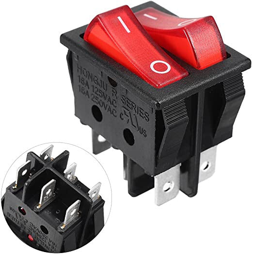 Comutator dublu 15A 250V (bipolar)