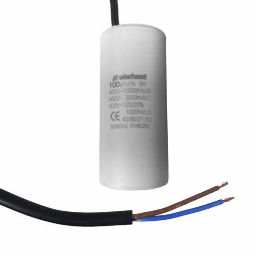 Condensator cu fire ELEFANT CBB60 40µF 50x95mm 450V