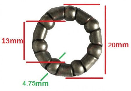 Coronita bicicleta 20 x 13mm O 4.75mm