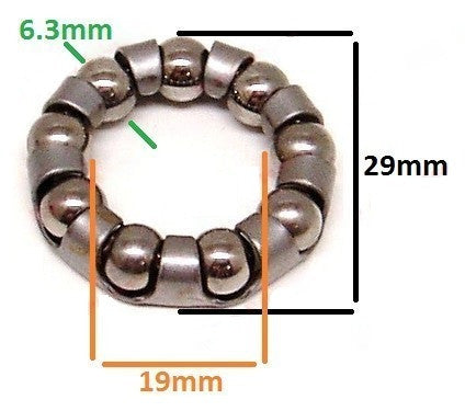 Coronita bicicleta 29 x 19mm O 6.3mm