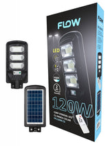 Corp Stradal LED Solar FLOW FPL120W-CS, 120W, 6500K, IP65, Telecomanda