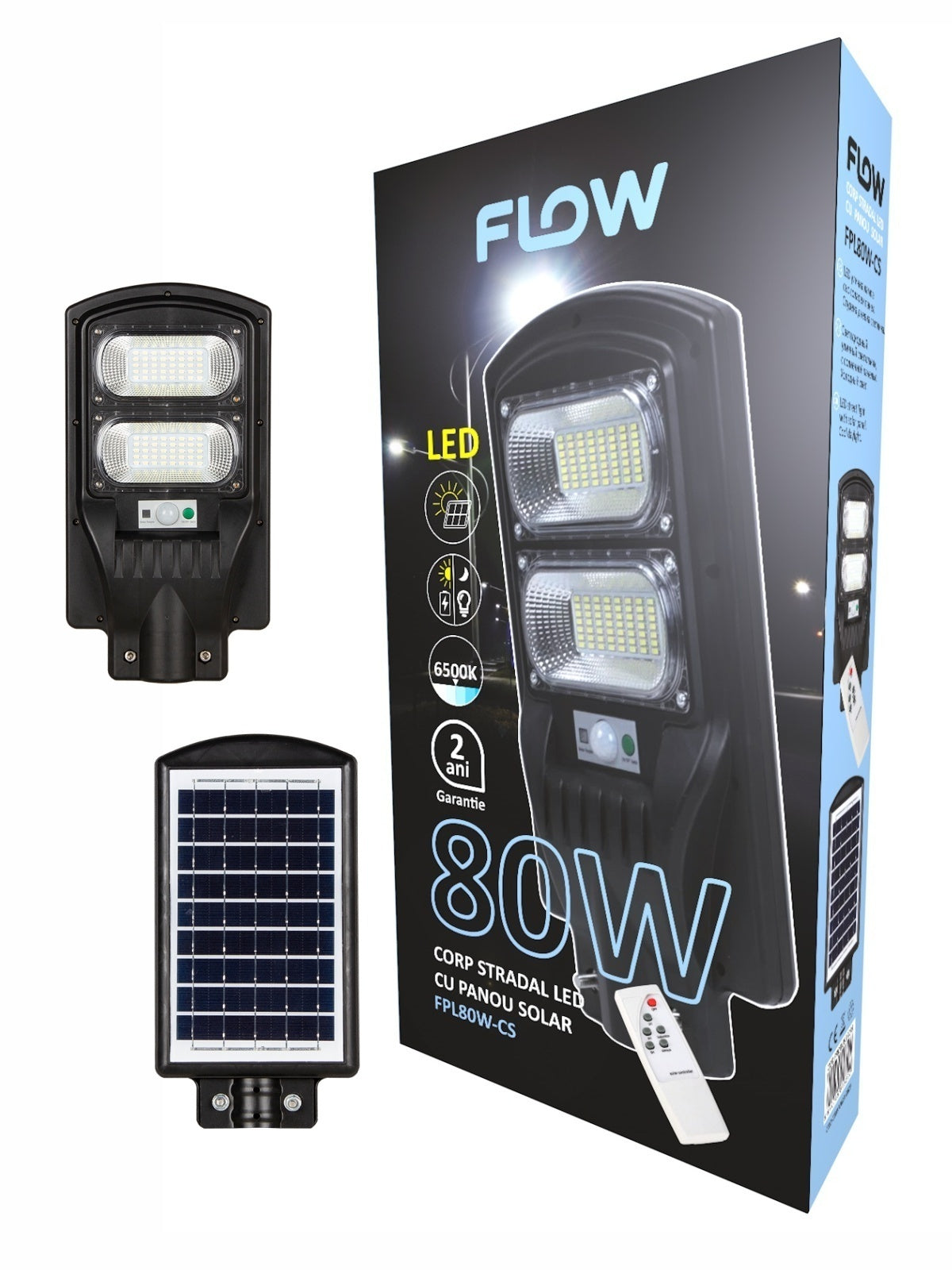 Corp Stradal LED Solar Flow FPL80W-CS, 80W, 6500K