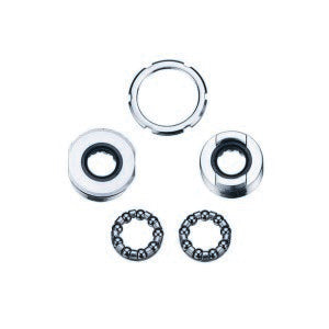 Set cuvete pedalier MTB / ATB / Road, filet BC 1.37”x24T, finisaj cromat