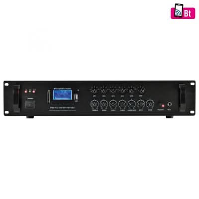 Mixer Amplificator MPA 120BT, 120W, 6 canale, Bluetooth, MP3/USB/SD, FM Radio, pentru difuzoare 100V