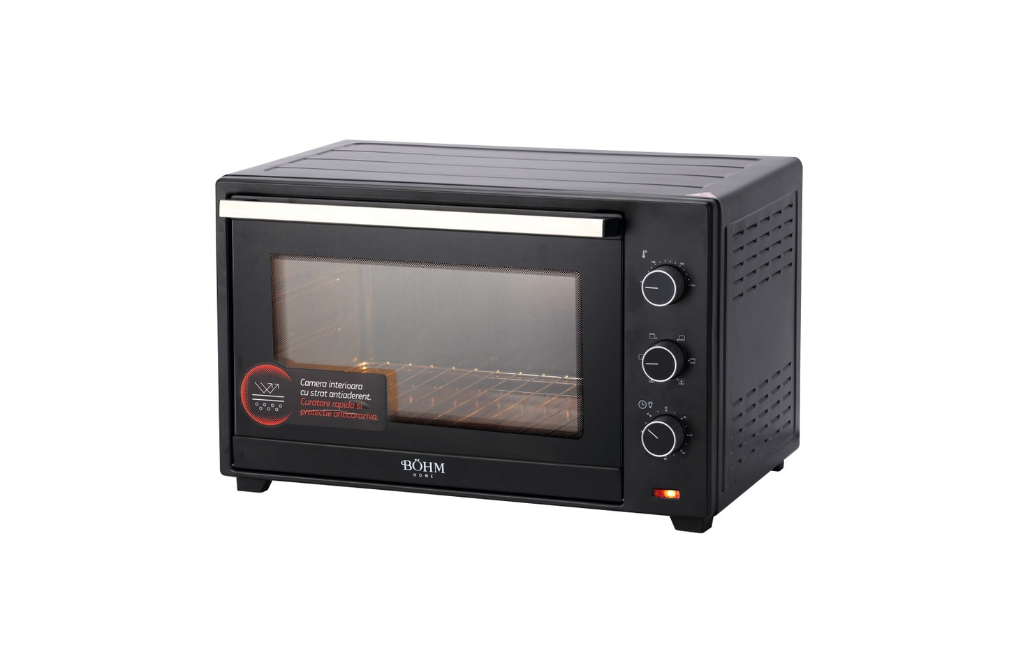 Cuptor Electric 60 L BOHM BC60B3-L, 2000W, 100-230Â°C, 5 Moduri Incalzire, Convectie - detaliu 5