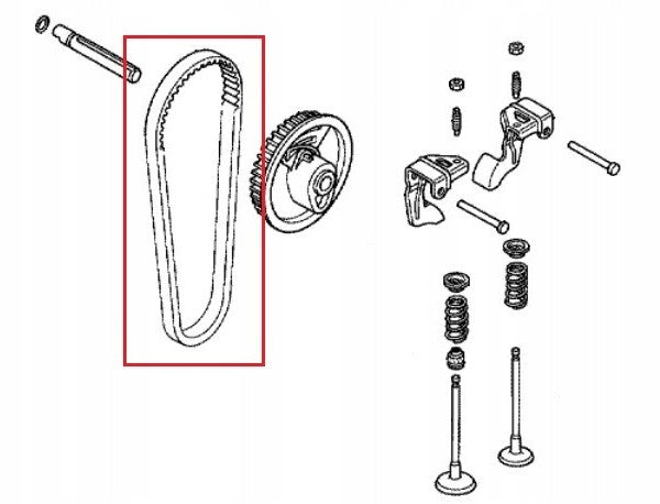 Curea distributie motor Honda GX 100 (14400-Z0D-003)