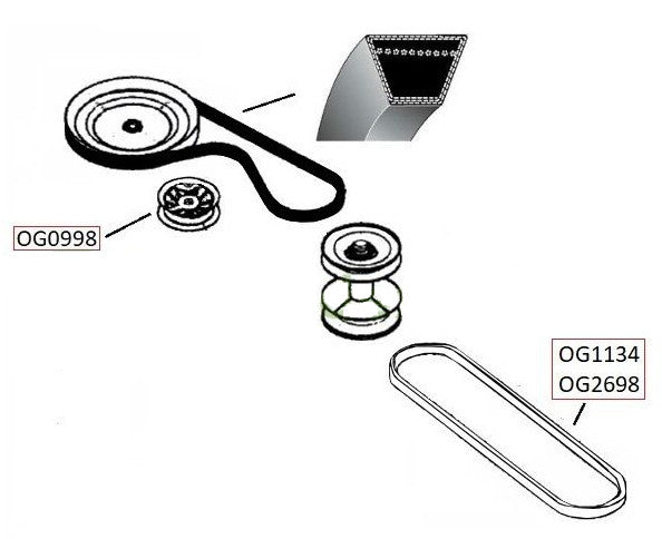 Curea transmisie MTD RH180 (1296 mm)