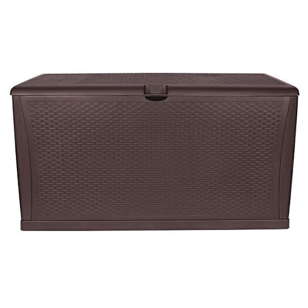 Cutie de depozitare TOUGH MASTER TM-SBR46, 460L, stil ratan, culoare cafea, fără balamale