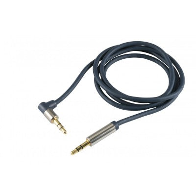 Cablu audio, mufă stereo metalic 3,5mm - mufă stereo metalic 3,5mm, 1 m, A 51-1M