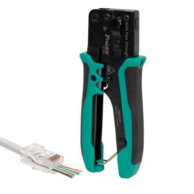 Cleste sertizare rapida CP-342, profesional, UTP RJ45 8P8C, dezizolare si taiere, cap deschis si standard