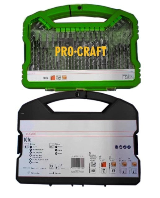 Set Biti ProCraft DBS-101, 101 piese, set complet pentru atelier