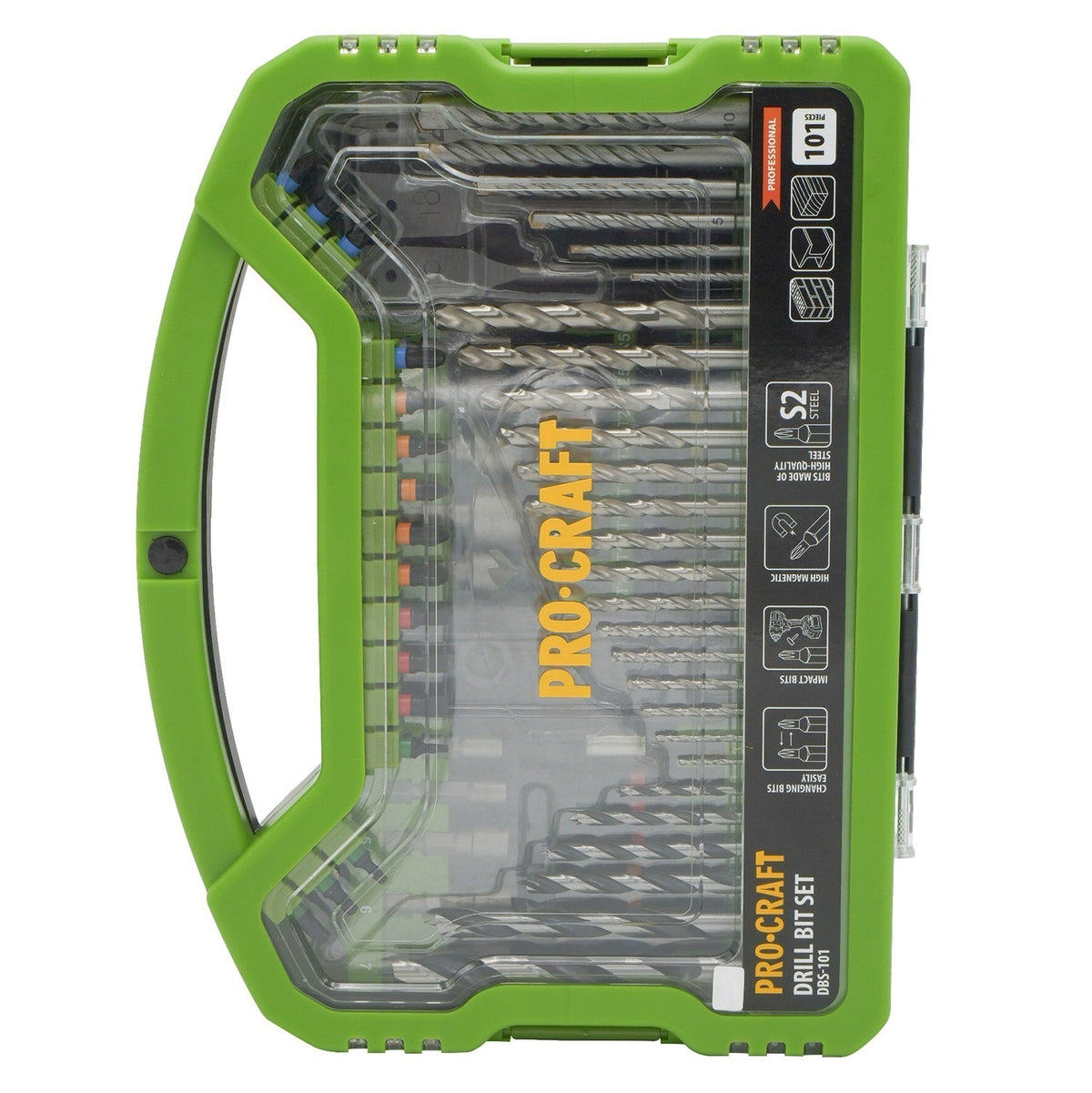Set Biti ProCraft DBS-101, 101 piese, set complet pentru atelier