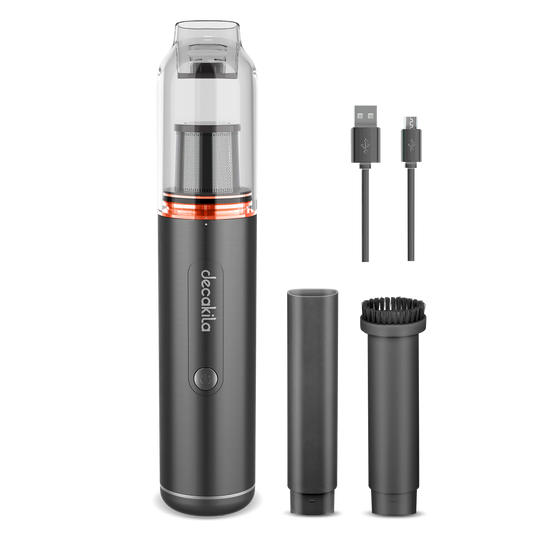 Aspirator Decakila de mana portabil fara fir, 90W, motor brushless, aspiratie ≥14kPa, 2 trepte de viteza, incarcare USB