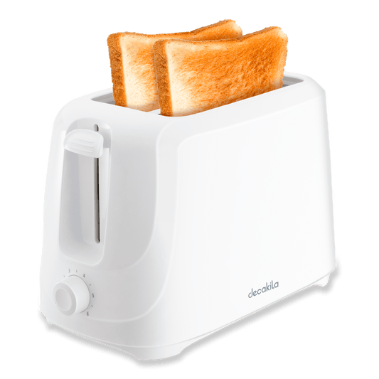Prajitor de paine DECAKILA 700W, 2 felii, 6 setari rumenire, tava firimituri
