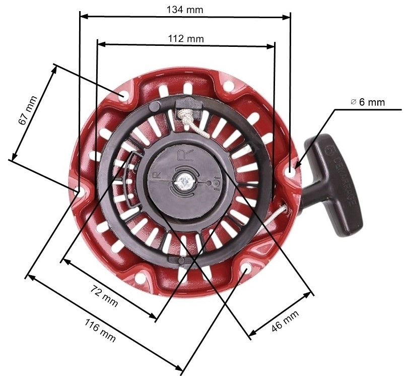 Demaror compatibil Honda GX 100