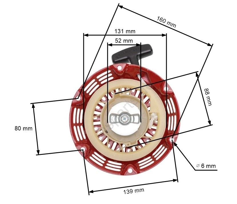 Demaror compatibil Honda GX 160, 200 / motoare chinezesti 160 / 200