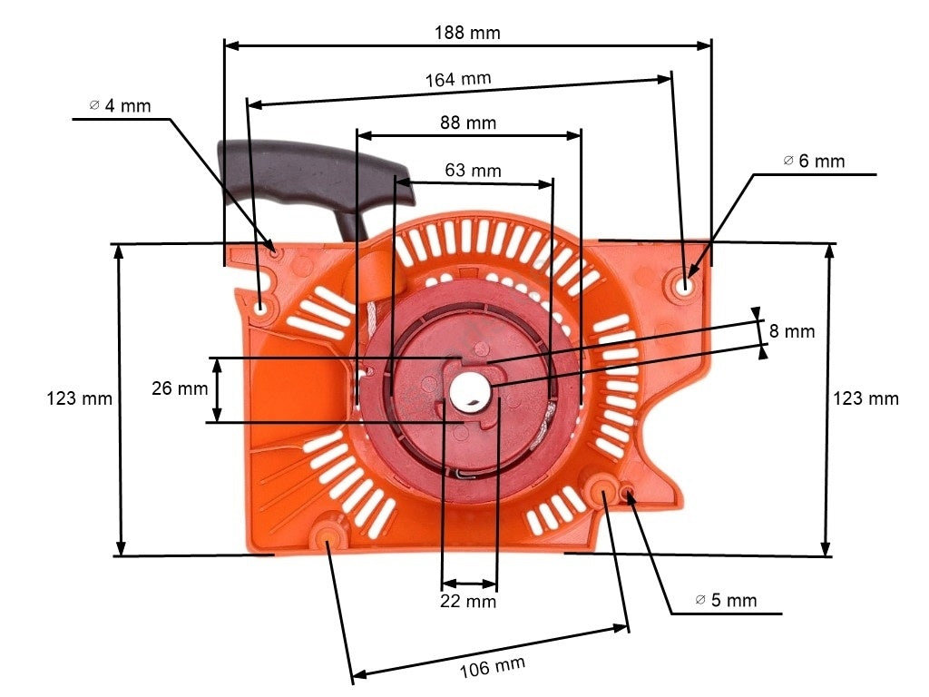 Demaror drujba chinezeasca Nac, (arc dublu)