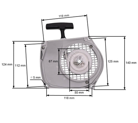 Demaror drujba compatibil Stihl 028, 028AV, 028 Super, 028 WB