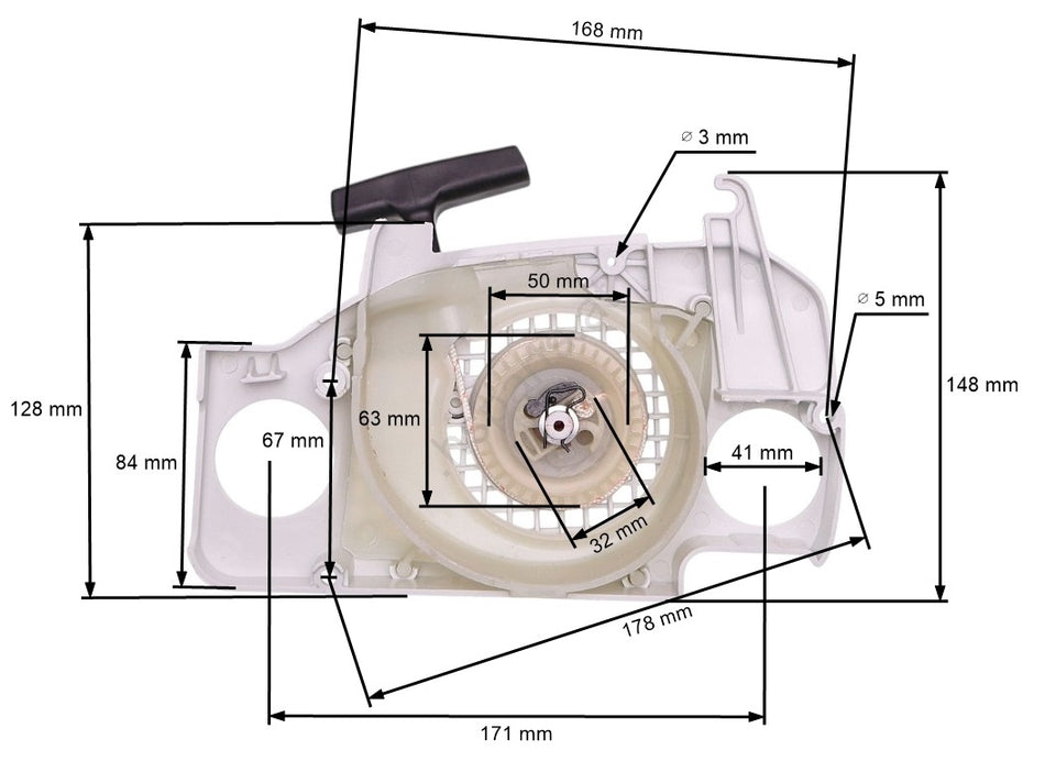 Demaror drujba compatibil Stihl 170 2-MIX, 180 2-MIX