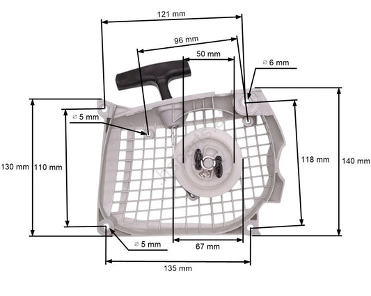 Demaror drujba compatibil Stihl MS 261