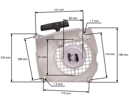 Demaror drujba compatibil Stihl MS231, MS251