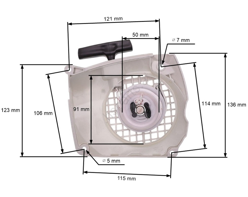Demaror drujba compatibil Stihl MS231, MS251
