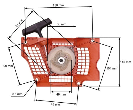 Demaror drujba Husqvarna 340, 345, 346, 350, 353