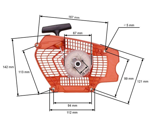Demaror drujba Husqvarna 565, 572XP