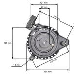 Demaror compatibil masina de tuns gazon Ruris, Dac100XL