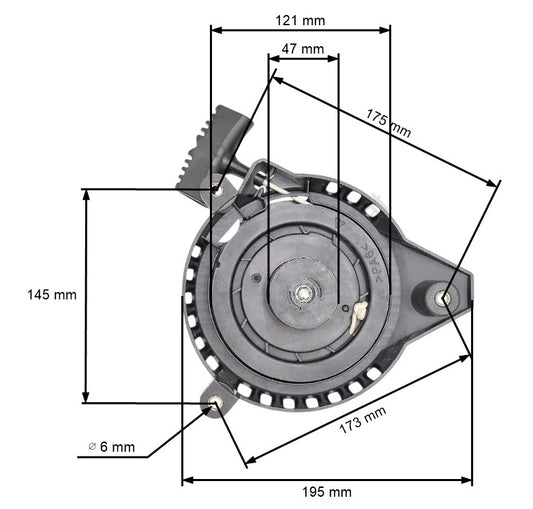 Demaror masina de tuns gazon Ruris, Dac100XL