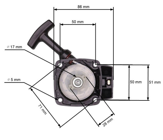 Demaror motocoasa chinezeasca (nr. 10)