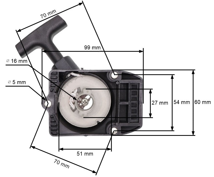 Demaror motocoasa compatibil Stihl FS 75, FS 80, FS 85R, FS 85T, FS 85, FS 80R