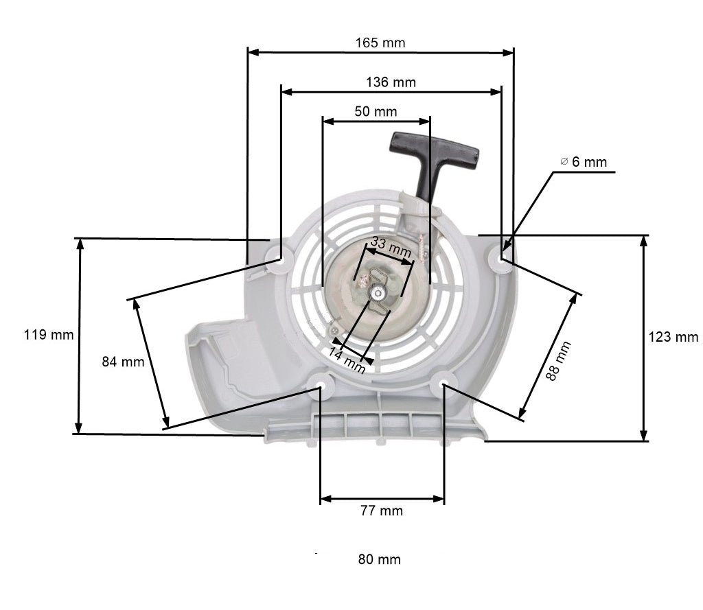 Demaror motocoasa compatibil Stihl FS120, FS200, FS250, FS300, FS350, FR350, BT120C, BT121