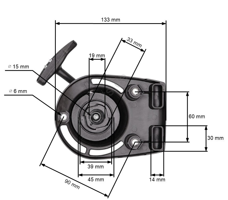 Demaror motocoasa Honda GX35 (model nou) 35