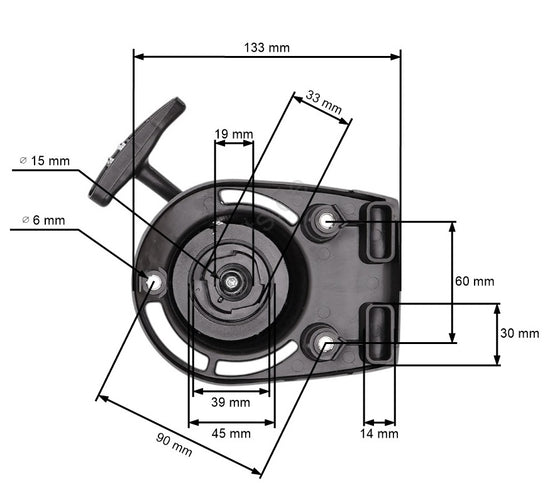 Demaror motocoasa Honda GX35 (model nou) 35